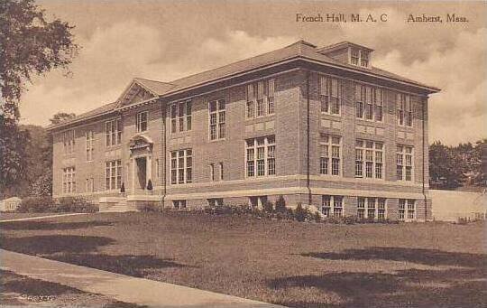 Massachusetts Amhurst French Hall M.A.C. Albertype