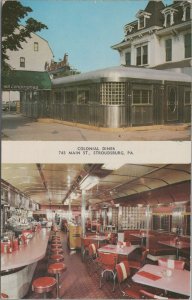 Postcard Colonial Diner Stroudsburg PA 1964