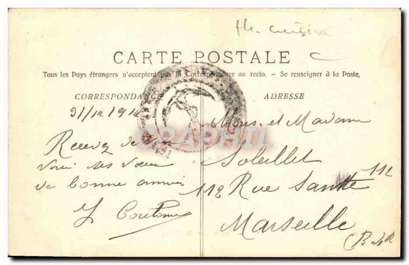 Old Postcard Boat dishes Inspection