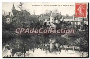 Postcard Old VIERZON dversoir of Yvre in the Berry canal