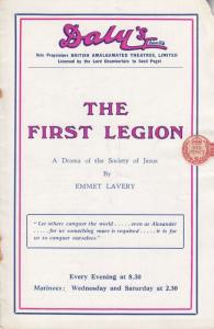 First Legion Dalys Old Society Of Jesus Theatre Programme