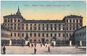 Torino, Palazzo Reale; edifizio cominciato nel 1660, Piemonte, Italy, PU-1913