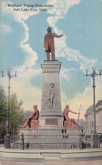 Brigham Young Monument Salt Lake City Utah 1909