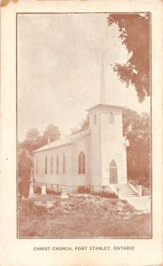 Port Stanley Ontario Canada Christ Church Vintage Postcard AA56482