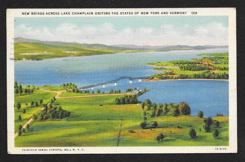New Lake Champlain Bridge New York New Hampshire used c1936