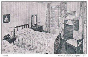 Hotel Queen Anne, Interior-Typical Bedroom, New Bern, North Carolina, 1920-1940s