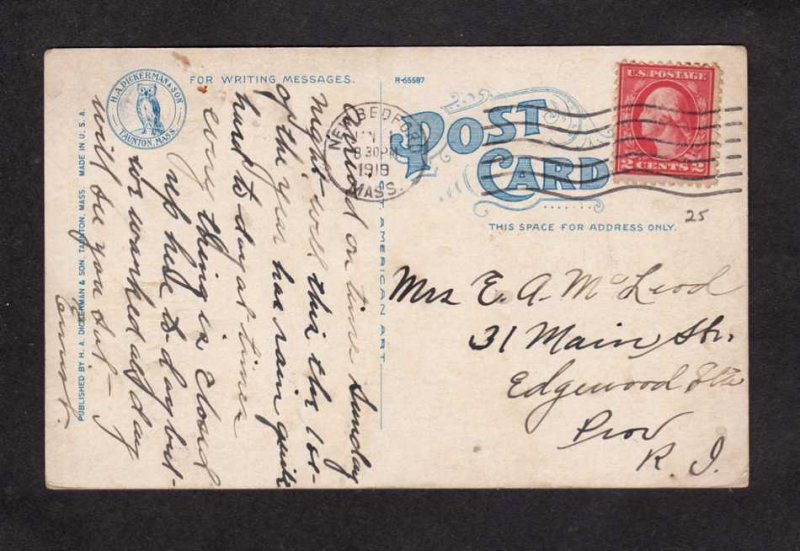 MA St Lukes Hospital New Bedford Mass Massachusetts Postcard