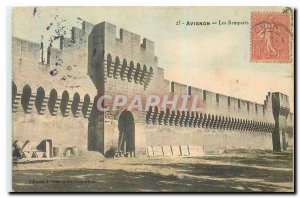 Old Postcard Avignon Ramparts