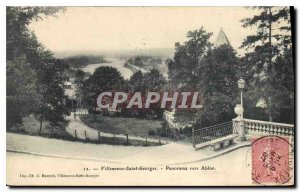 Old Postcard Panorama Villeneuve Saint Georges to Ablon