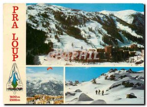 Postcard Modern Pra Loup (Alpes de Haute Prov) 1600m 2500m the resort Honore ...