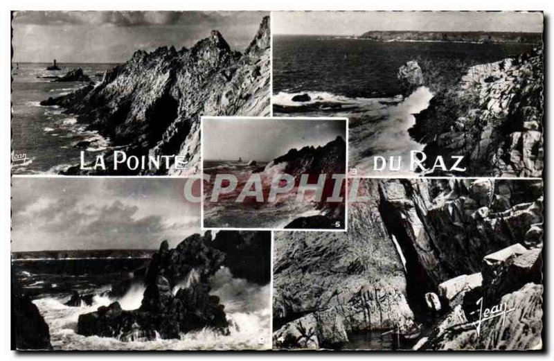 Postcard Modern Brittany Pointe du Raz General View Monk layer menhir L & # 3...