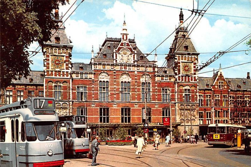 Central Station Amsterdam Holland 1972 