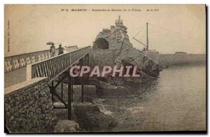 Old Postcard Biarritz Gateway and rock of the Virgin