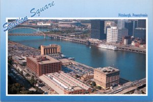 Postcard PA Pittsburgh - Station Square 1988