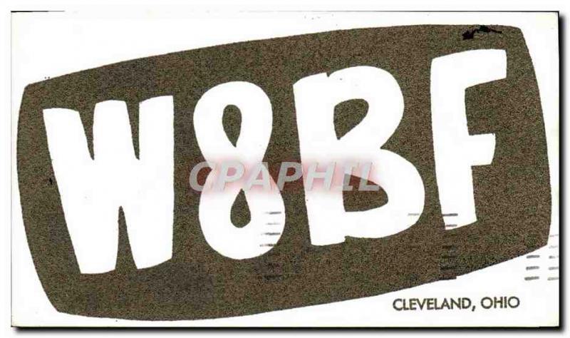 Postcard Old Telegraphie W8BF Cleveland Ohio Baumgardner Lorain Road Clevelan...