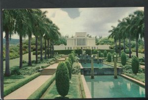 America Postcard - Mormon Temple in Hawaii, On Oahu Island   RS18350