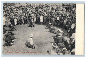 c1920s Fiesta De Los Aisaguas (No.1) Tangier Morocco Foreign Vintage Postcard