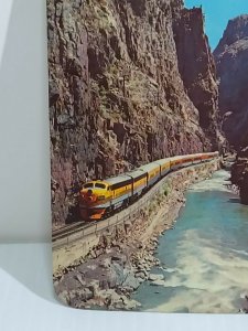 Streamline Train D&RG Railroad Royal Gorge Canon City Colorado 1968 Vintage Post