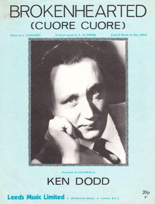 Ken Dodd Brokenhearted Broken Hearted Piano Sheet Music