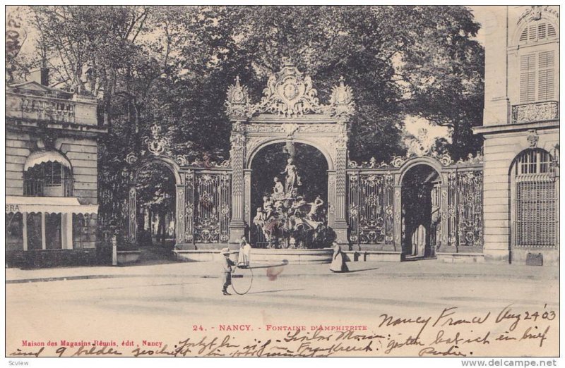 Fontaine D'Amphitrite, Nancy (Meurthe-et-Moselle), France, PU-1903