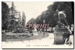 Old Postcard Niort The Garden of Breche