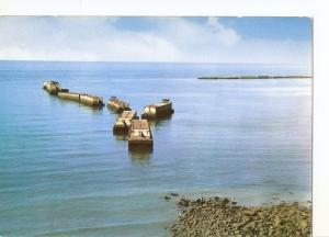 Postal (PostCard) 039405 : Arromanches (Calvados). Les pontons du port de ...