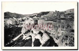 Old Postcard Les Baux View Remparts has left the valley of the fountain below...