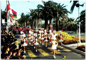 VINTAGE POSTCARD CONTINENTAL SIZE BATTLE OF THE FLOWERS CARNIVAL NICE FRANCE