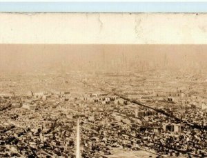 New York World's Fair Real Photo Postcard RPPC Aerial Birds Eye Air View