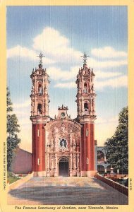 Famous Sanctuary of Ocotlan Tlaxcala Mexico Tarjeta Postal Writing on back 