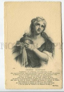 443762 Adrienne LECOUVREUR French actress Vintage ENGRAVING postcard