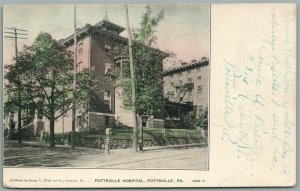 POTTSVILLE PA HOSPITAL ANTIQUE POSTCARD