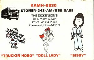 QSL Radio Card From Cleveland Ohio KAMH-6830