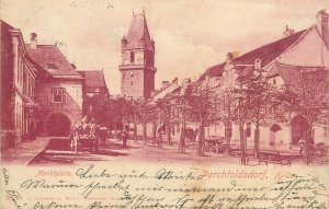 Perchtoldsdorf Marktplatz Lower Austria 1900 postcard 