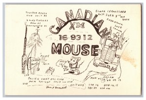 Postcard QSL CB Ham Radio Amateur Card From Saskatoon Canada XM16-9312