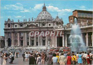 Postcard Modern Citta del Vaticano Square and St. Peter's Basilica