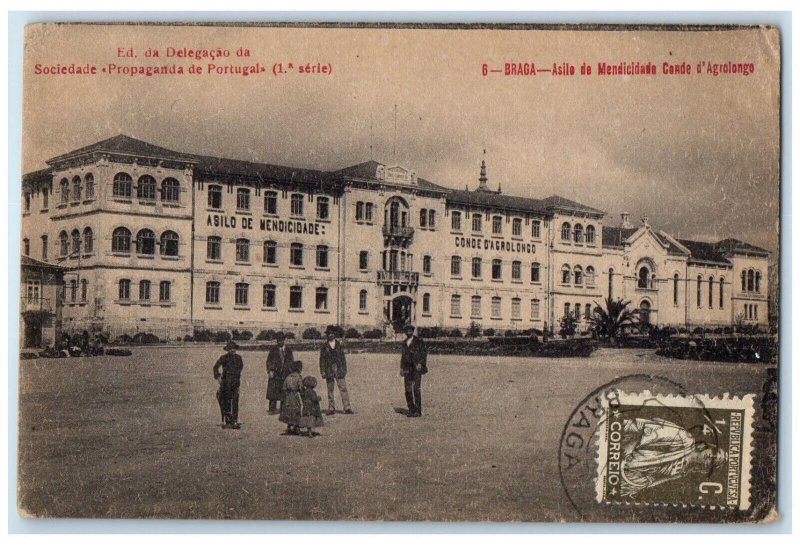 c1910 Asilo De Mendicidade Conde D'Agrolongo Rio De Janeiro Brazil Postcard