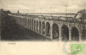 colombia, CARTAGENA, Las Bóvedas, The Vaults (1900) Postcard