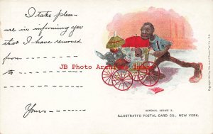 313849-Black Americana, IPC Removal No 2, Man Pushes Carriage with Baby
