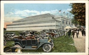 Hagerstown Maryland Poultry Hall Fair Grounds c1900-20s Vintage Postcard