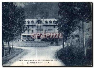 Old Postcard Dauphine Bourg d Oisans Grand Hotel