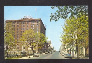 BETHLEHEM PENNSYLVANIA PA. MAIN STREET SCENE OLD CARS POSTCARD