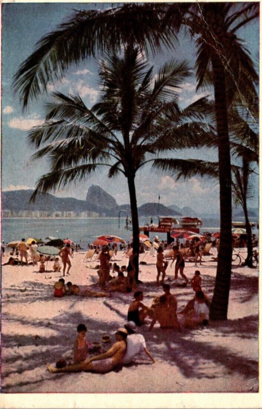 Brazil Rio de Janeiro Copacabana Beach 1953