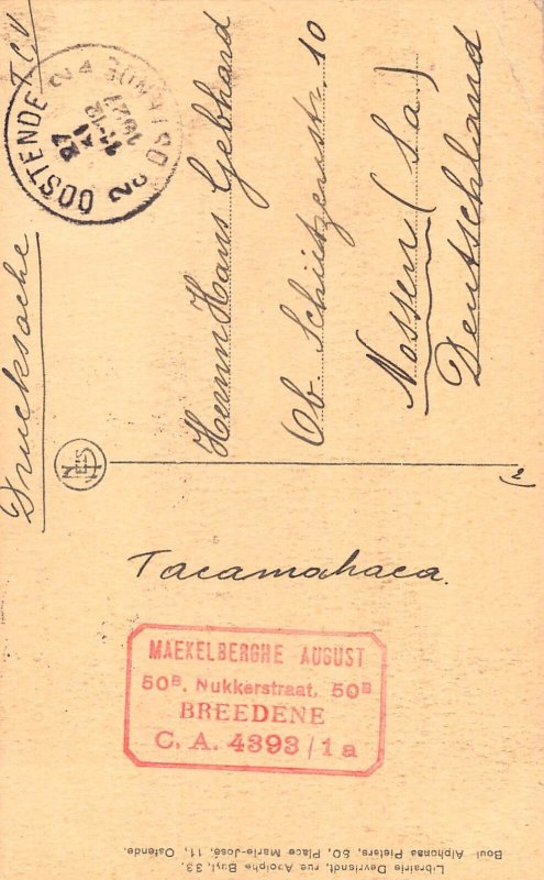 Belgium 1927 Ostende SS Pierre et Paul Cathedral vintage postcard