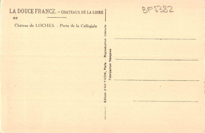 BF5382 porte de la collegiale chateau de loches france     France