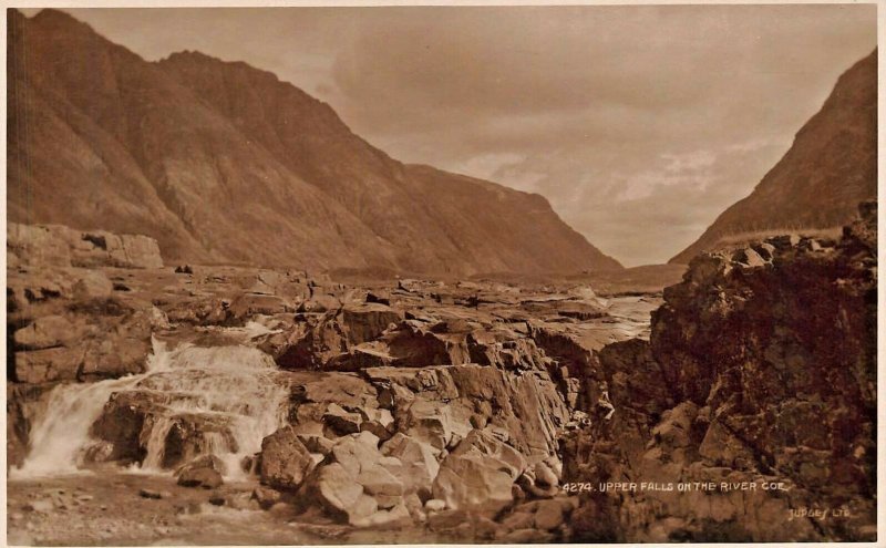 SCOTLAND~UPPER FALLS ON THE RIVER COE~JUDGES PHOTO POSTCARD