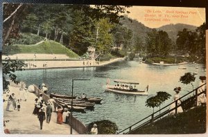 Vintage Postcard 1901-1907 Rock Springs Amusement Park Lake Chester West VA