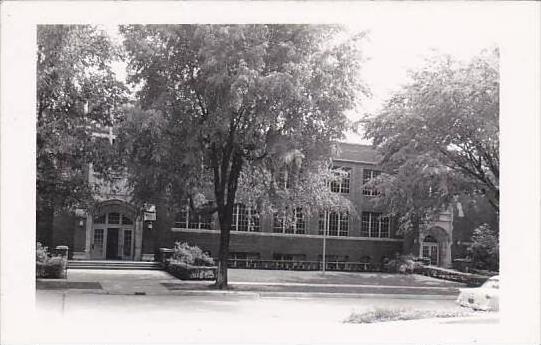 Illinois Eureka Township High School Real Photo RPPC