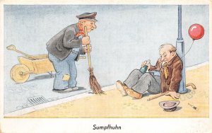 Lot 76 comic sumpfhuhn drunk man sleeping germany