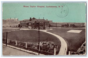 1913 Moses Taylor Hospital Lackawanna New York NY Posted Antique Postcard 